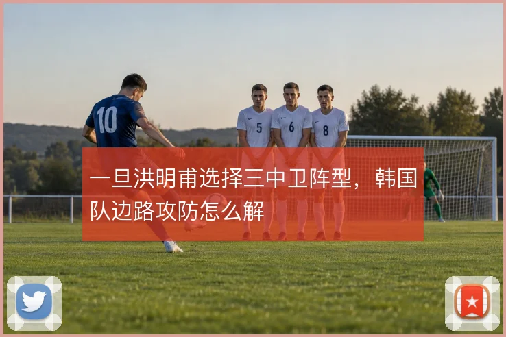 一旦洪明甫选择三中卫阵型,韩国队边路攻防怎么解